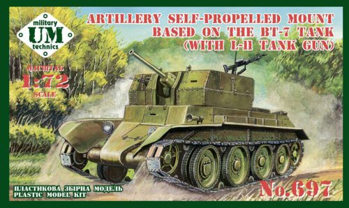 Unimodels UMT697 Artillery self-propeled mount based on the BT-7 tank (with L-11 tank gun) (1/72)