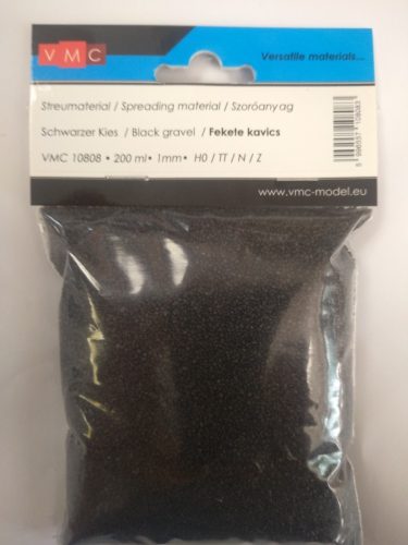 VMC 10808 Szórható fekete ágyazat (200 ml), szemcsenagyság: 1 mm