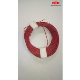 VMC 97050 Vékony vezeték, piros, 0.04 mm2 (10 m)