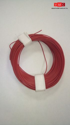 VMC 97050 Vékony vezeték, piros, 0.04 mm2 (10 m)