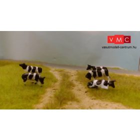 VMC 99101 Fekete-fehér tehenek vegyesen, 5 db (H0)