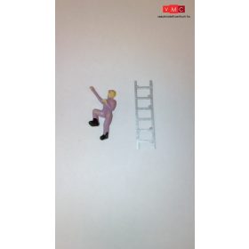 VMC 99203 Munkás létrával 1 db (H0)