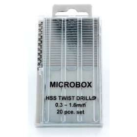   Vallejo 01001 Set of 20 Drill Bits, 0.3-1.6 mm - Fúrószár-készlet