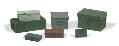 Vallejo 05223 Metalboxes, 7 pieces, 1/35 - dioráma kiegészítő