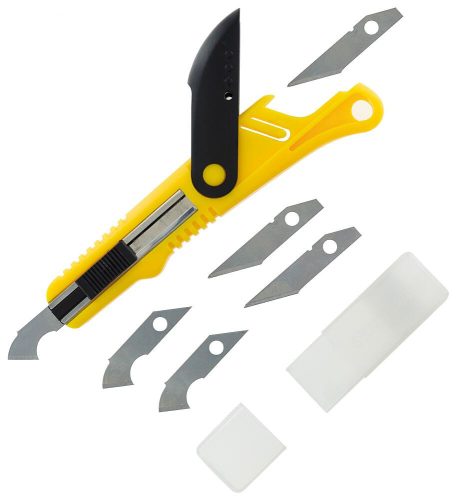 Vallejo 06012 Plastic Cutter Scriber Tool & 5 Spare Blades - Modellező kés különböző pengékkel