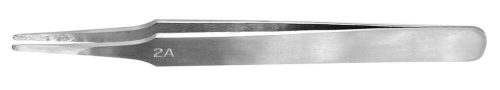 Vallejo 12007 Flat Rounded Stainless Steel Tweezers (120 mm) - Lapos kerek csipesz makettezéshez
