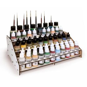   Vallejo 26007 Festéktartó állvány, 17 / 35 / 60 ml festékekhez - Laser Cut