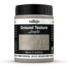   Vallejo 26213 Stone Texture - Rough Grey Pumice 200 ml - szürke mikroszemcsés paszta diorámakészítéshez