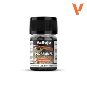   Vallejo 26318 VULCAN BLACK 2-5 mm 35ml (Diorama fx) Szórható kavics diorámakészítéshez