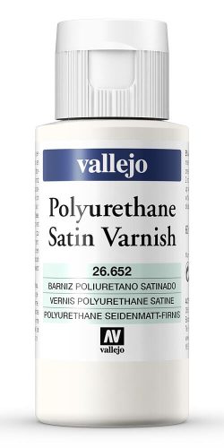 Vallejo 26652 Polyurethane Satin Varnish 60 ml - Poliuretán selyemfényű lakk