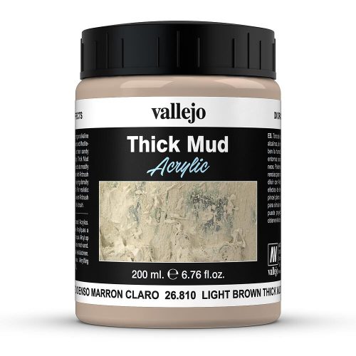 Vallejo 26810 Weathering Effects - Light Brown Mud (200 ml)