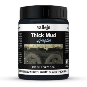 Vallejo 26812 Weathering Effects - Black Mud (200 ml)