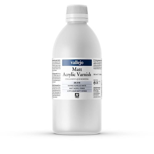 Vallejo 28518 Matt Acrylic Varnish, 500 ml - Matt akril lakk