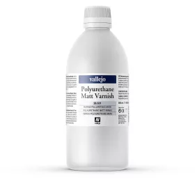   Vallejo 28651 Polyurethane Matt Varnish, 500 ml - Premium Opaque (Acrylic Polyurethane Airbrush Color)