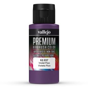   Vallejo 62037 Violet Fluorescent - Premium Opaque (Acrylic Polyurethane Airbrush Color) 60 ml