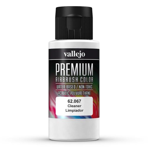 Vallejo 62067 Cleaner - Tisztítófolyadék Premium Opaque (Acrylic Polyurethane Airbrush Color) 60 ml
