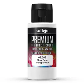   Vallejo 62068 Clear Base - Premium Opaque (Acrylic Polyurethane Airbrush Color) 60 ml