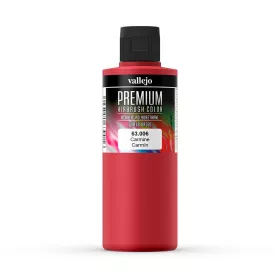   Vallejo 63006 Carmine - Premium Opaque (Acrylic Polyurethane Airbrush Color) 200 ml