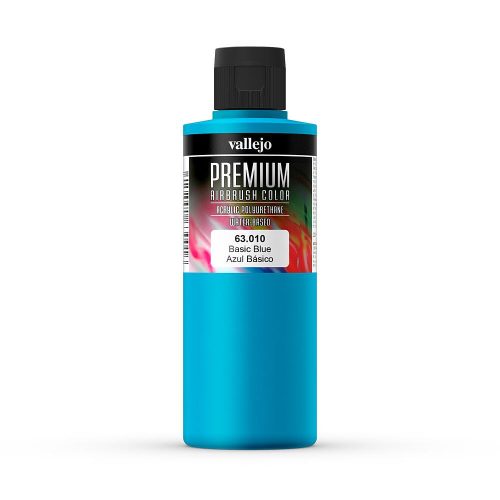 Vallejo 63010 Basic Blue - Premium Opaque (Acrylic Polyurethane Airbrush Color) 200 ml