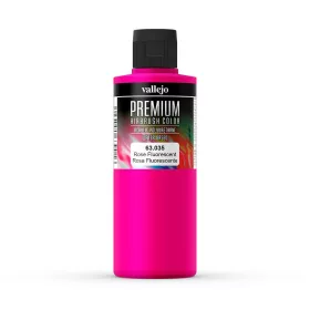   Vallejo 63035 Rose Fluorescent - Premium Opaque (Acrylic Polyurethane Airbrush Color) 200 ml