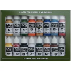   Vallejo 70101 Color-Set, Folkstone Basics, 16x17 ml (Model Color)