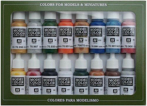 Vallejo 70101 Color-Set, Folkstone Basics, 16x17 ml (Model Color)