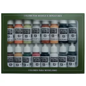   Vallejo 70107 Model Color set - German Colors WWII (16 x 17 ml color set)