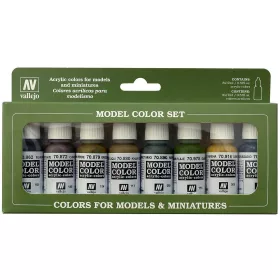   Vallejo 70108 Model Color set - Panzer Colors (8 x 17 ml color set)
