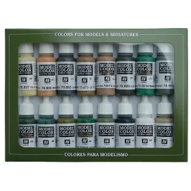   Vallejo 70109 Model Color set - Alied Forces WWII (16 x 17 ml color set)