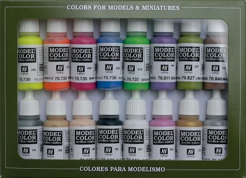 Vallejo 70112 Color-Set, Wargame Spezial, 16x17 ml (Model Color)
