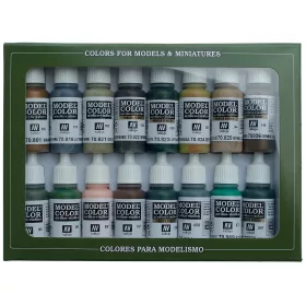   Vallejo 70114 Model Color set - German Camouflage WWII (16 x 17 ml color set)