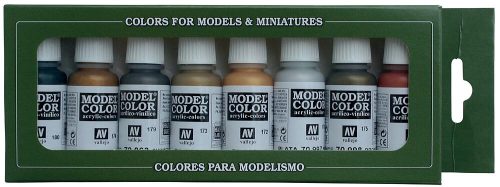 Vallejo 70118 Model Color set - Metallic Colors (8 x 17 ml color set)