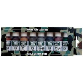   Vallejo 70122 Model Color set - Panzer Aces No.1 (8 x 17 ml color set)