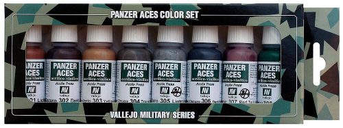Vallejo 70122 Model Color set - Panzer Aces No.1 (8 x 17 ml color set)