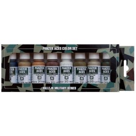   Vallejo 70123 Model Color set - Panzer Aces No.2 (8 x 17 ml color set)