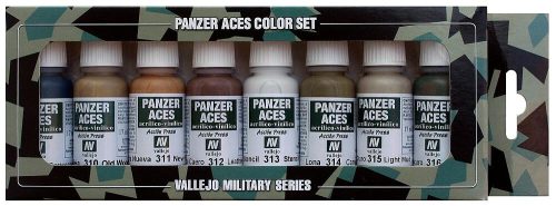 Vallejo 70123 Model Color set - Panzer Aces No.2 (8 x 17 ml color set)
