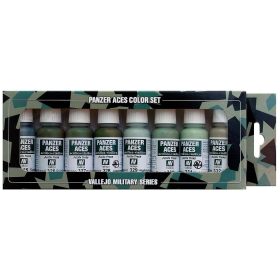   Vallejo 70127 Model Color set - Panzer Aces No.4 - Crew uniforms (8 x 17 ml color set)
