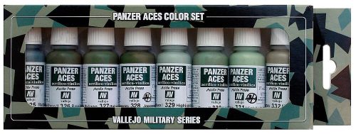 Vallejo 70127 Model Color set - Panzer Aces No.4 - Crew uniforms (8 x 17 ml color set)