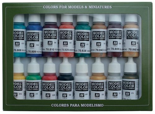 Vallejo 70142 Model Color set - Medieval Colors (16 x 17 ml color set)