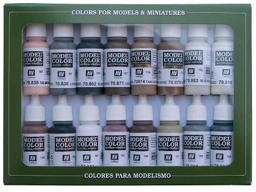 Vallejo 70144 Model Color set - Equestrian Colors (16 x 17 ml color set)