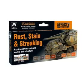   Vallejo 70183 Model Color Set - Staining, Rust & Streaking (8 x 17ml)