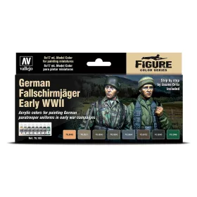   Vallejo 70185 Color-Set, German Fallschirmjäger Early WWII, 8x17 ml (Model Color)