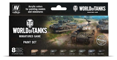 Vallejo 70245 Color-Set, World of Tanks, 8x17 ml (Model Color)