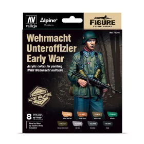   Vallejo 70246 Color-Set Wehrmacht Unteroffizier Early War, 8x17 ml (Model Color)