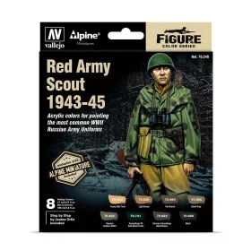   Vallejo 70248 Color-Set, Red Army Scout 1943-45, 8x17 ml (Model Color)