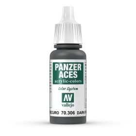   Vallejo 70306 Dark Rubber - 17 ml (Panzer Aces) akril makett festék