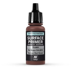   Vallejo 70605 German Red Brown, 17 ml Surface Primer (Model Air) akril makett festék