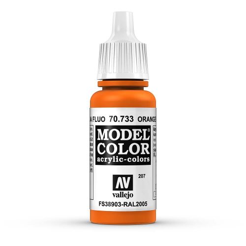 Vallejo 70733 Orange Fluorescent - 17 ml (Model Color) (207) akril makettfesték