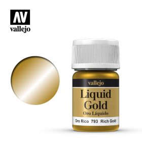   Vallejo 70793 Rich Gold - 35 ml (Model Color) (214) akril makett festék