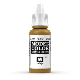   Vallejo 70801 Brass - 17 ml (Model Color) (174) akril makett festék